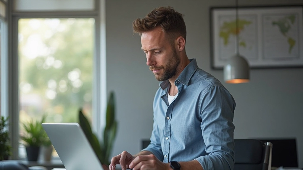 Kantoor met productiviteitstechnologie en digitale hulpmiddelen zichtbaar