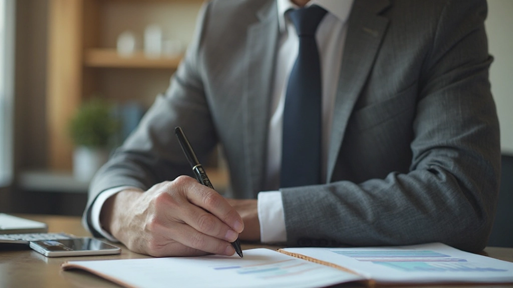 Persoon die zich concentreert op voorbereiding en strategische planning met aantekeningen