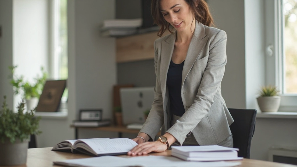 Georganiseerde werkplek met duidelijke visuele signalen voor gewoonten en routines